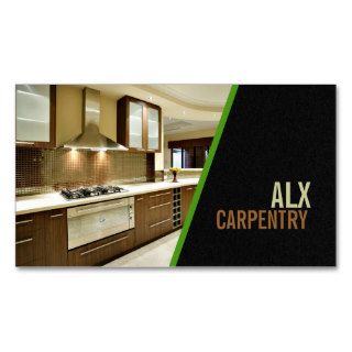 Finish Carpentry, Mill Work, Construction Business Business Card Template