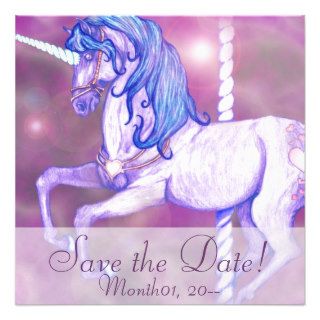 Beautiful Carousel Unicorn Announcements