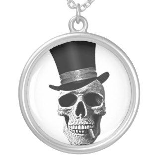 Top hat skull custom necklace