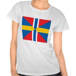 Norway Sweden Union Flag Shirts