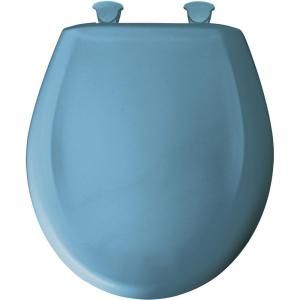 BEMIS Round Closed Front Toilet Seat in New Orleans Blue 200TC 144
