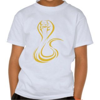 King Cobra in Swish Drawing Style T shirts