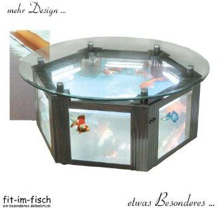 Design Aquarium Tisch 185 Liter Ø 110 cm Haustier