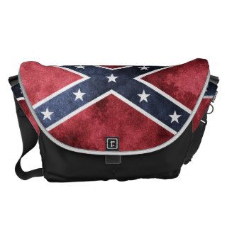 Confederate Grunge  Rebel Flag Courier Bags