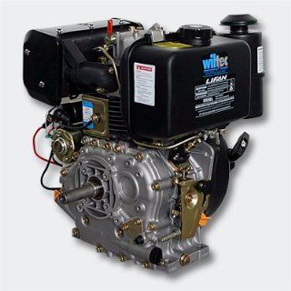 LIFAN 186 Dieselmotor 7,2kW (10PS) 25mm mit Lichtmaschine und E Start 418ccm Baumarkt