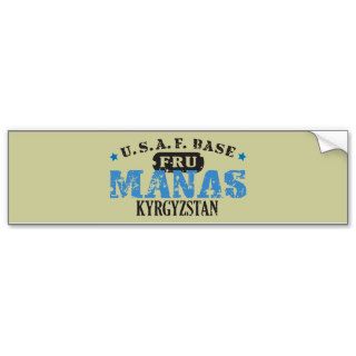 Air Force Base   Manas, Kyrgyzstan Bumper Sticker