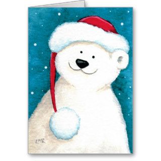 Cute Festive Polar Bear Christmas Card