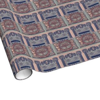 Heorhiy Narbut  Design of hundred hryvnias bill Gift Wrap Paper