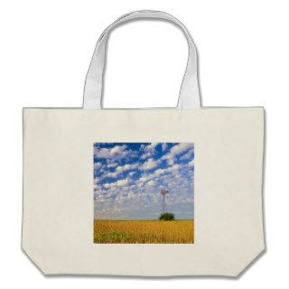 Nature Field Two Makes One Tote Bags