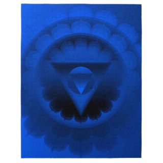 Throat Chakra  Vishuddi Colour Ray Blue Jigsaw Puzzle