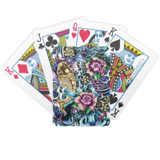 Japanese Koi Tattoo Design Products Poker Cards