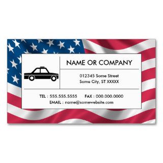 american taxi cab business cards