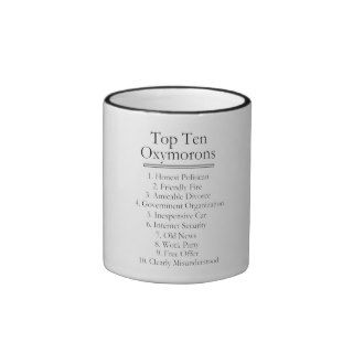 Top Ten Oxymorons Coffee Mug