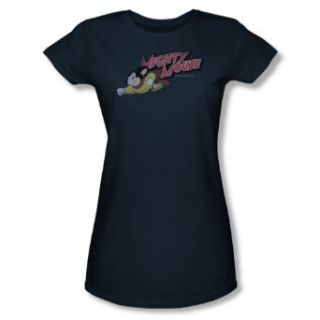 Cbs   Mighty Mouse / Mighty Retro Juniors T Shirt In Navy Clothing