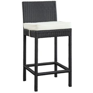 Lift Espresso/ White Outdoor Patio Bar Stool Modway Dining Chairs