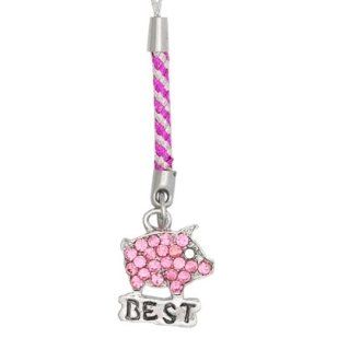 Cellphone Mobile Charm Strap, Pig Pink Cell Phones & Accessories