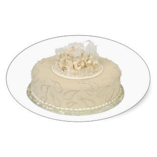 Oval Wedding Favor Seals Small Round Wedding Cake Sticker