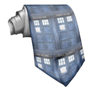 Funny Police Phone Call Box Tie