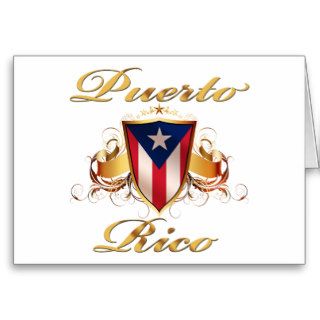 Puerto rican pride greeting card
