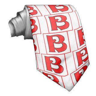 Monogram Letter B (Style 5, Boxed) Neck Wear
