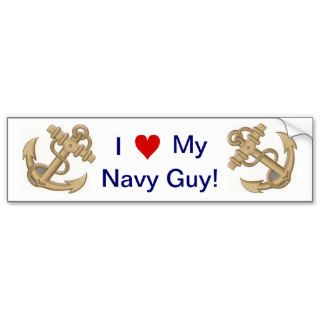 I love My Navy Guy Gal Anchor Bumper Sticker