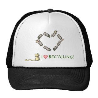 "I Love Recycling" Gerbils Hat