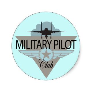 Military Pilot Club Stickers
