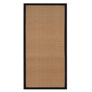 Home Decorators Collection Washed Jute Black 3 ft. x 8 ft. Runner 4108150210