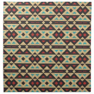 Stylish Tribal Fabric. Native American, Aztec Cloth Napkin