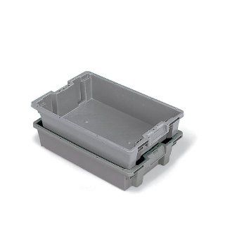 Orbis Stack N Nest Pallet Container   23.6X15.8X14.3"   Gray