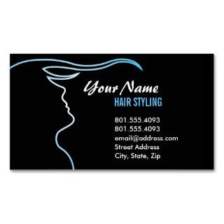 Gradient Outline Hair Stylist Business Card