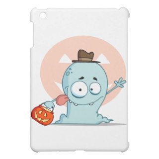 Happy Ghost Goes Trick Or Treating iPad Mini Cover