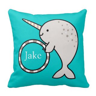Cute Narwhal Pillow