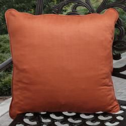 Kate Outdoor Sunnyside Coral Orange Throw Pillows (Set of 2) Outdoor Cushions & Pillows