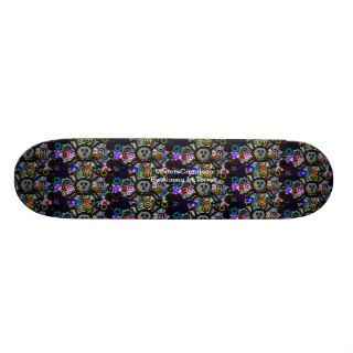 Monet's Skull Skateboard