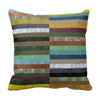 Rustic Wooden Abstract ll Throw Pillow
