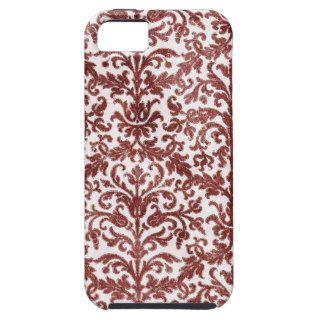 Red and White Damask Wallpaper Pattern iPhone 5 Case