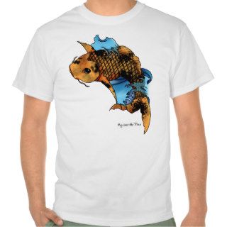 Koi fish tattoo design tee shirts