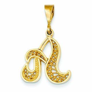 14K Gold Initial Charm Jewelry