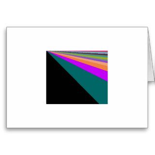 Black Background Pastel Rainbow Card