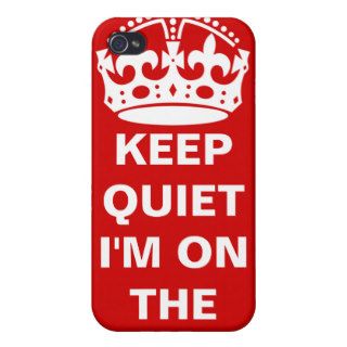 Keep Quiet iPhone 4/4S Cover