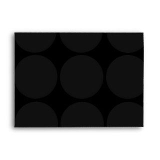 5x7 Large Black Dot Outside White Inside Envelope