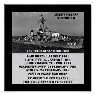 USS Vogelgesang (DD 862) Print