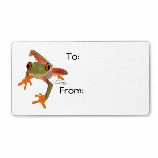 Crazy Frog Gift Tag Label