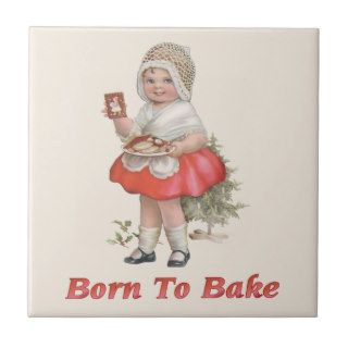 Born To Bake Ceramic Tile