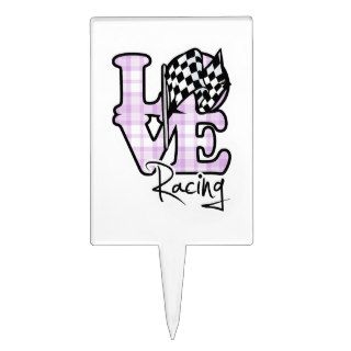 Love Racing; Checkered Flag Cake Pick
