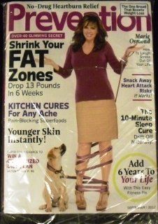 Prevention Magazine September 2012 Marie Osmond   Shrink Your Fat Zones   Other Products  