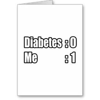 I'm Beating Diabetes (Scoreboard) Card