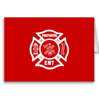 Firefighter EMT Greeting Cards