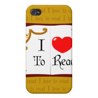 I Love To Read iPhone 4/4S Cover